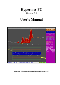 Hypermet-PC User’s Manual Version 5.0 Copyright