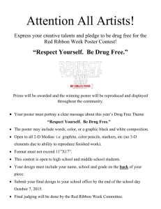 Attention All Artists!  “Respect Yourself.  Be Drug Free.”