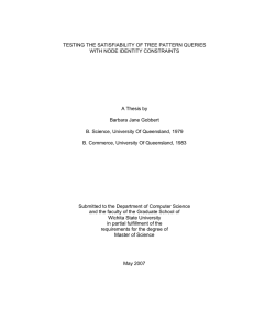 TESTING THE SATISFIABILITY OF TREE PATTERN QUERIES WITH NODE IDENTITY CONSTRAINTS