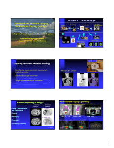 Functional and Molecular Imaging for Radiation Therapy Guidance