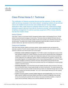 Cisco Prime Home 5.1 Technical