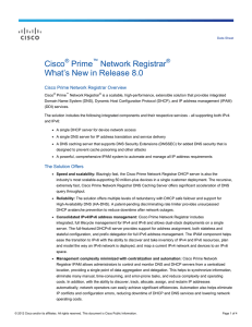 Cisco Prime Network Registrar