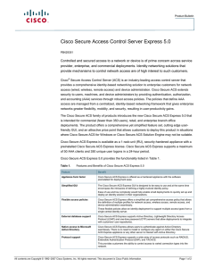 Cisco Secure Access Control Server Express 5.0