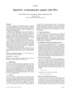 EigenCFA: Accelerating flow analysis with GPUs Abstract