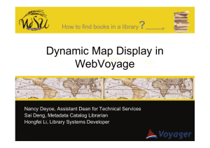 Dynamic Map Display in WebVoyage ? How to find books in a library