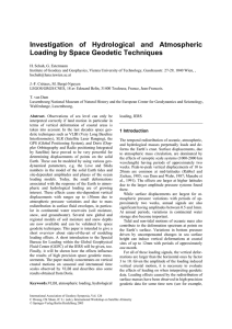 Investigation of Hydrological and Atmospheric Loading by Space Geodetic Techniques