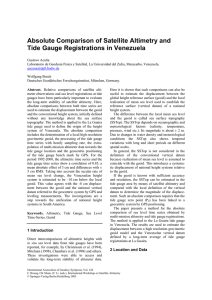 Absolute Comparison of Satellite Altimetry and Tide Gauge Registrations in Venezuela