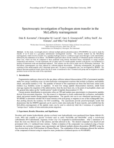 Spectroscopic investigation of hydrogen atom transfer in the McLafferty rearrangement