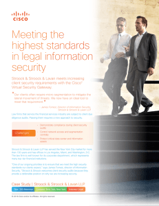 Meeting the highest standards in legal information security