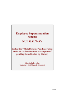 Employee Superannuation Scheme NUI, GALWAY
