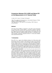 Comparison Between PIV &amp; ESPI and Stereo PIV