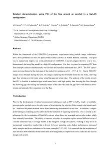 Detailed characterisation, using PIV, of the flow around an aerofoil... configuration AD Arnott (), G Schneider