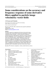 Some considerations on the accuracy and frequency response of some derivative