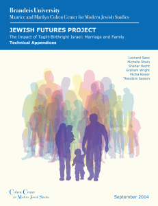 Brandeis University JEWISH FUTURES PROJECT September 2014