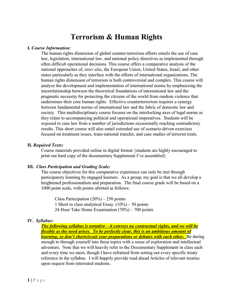 terrorism essay for students
