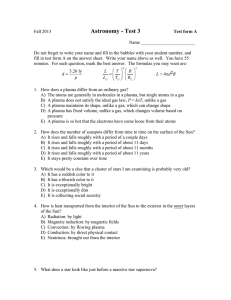 Astronomy - Test 3