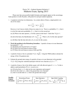 Midterm Exam, Spring 2015