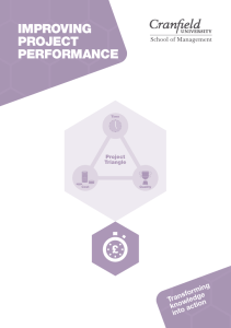 IMPROVING PROJECT PERFORMANCE Transforming