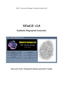 SFinGE v2.0  Synthetic Fingerprint Generator