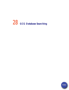 28 GCG Database Searching TOC