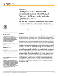 Glycosylation Effects on FSH-FSHR Interaction Dynamics: A Case Study of