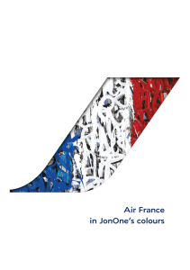 Air France in JonOne’s colours