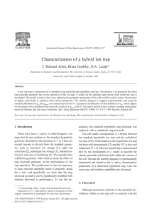 Characterization of a hybrid ion trap