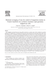 Motional averaging of ions for control of magnetron motion in