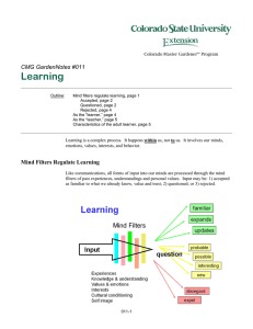 Learning  CMG GardenNotes #011
