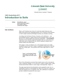 Introduction to Soils CMG GardenNotes #211