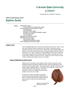 Saline Soils  CMG GardenNotes #224