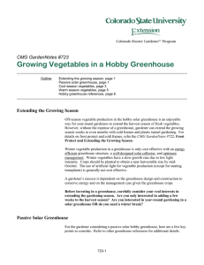Growing Vegetables in a Hobby Greenhouse  CMG GardenNotes #723