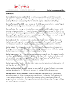 Capital Improvement Plan Definitions