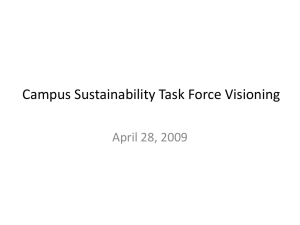 Campus Sustainability Task Force Visioning April 28, 2009
