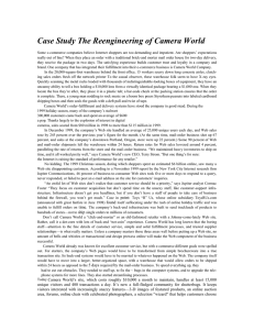 Case Study The Reengineering of Camera World