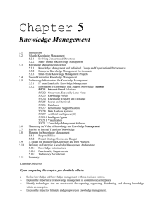 Chapter 5 Knowledge Management