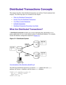 Distributed Transactions Concepts