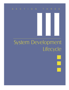 III System Development Lifecycle S