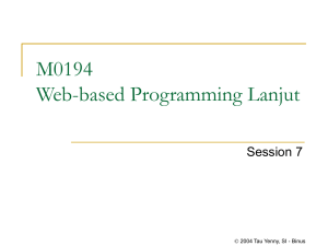 M0194 Web-based Programming Lanjut Session 7 
