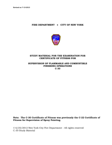 FIRE DEPARTMENT   ●   CITY OF NEW... STUDY MATERIAL FOR THE EXAMINATION FOR CERTIFICATE OF FITNESS FOR