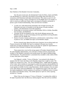 1 May 5, 2006 Dear Members of the Brandeis University Community,
