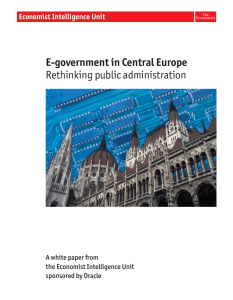 E-government in Central Europe Rethinking public administration A white paper from