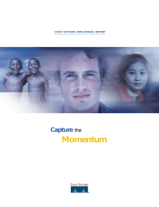 Momentum Capture the C I S C O   S Y S...