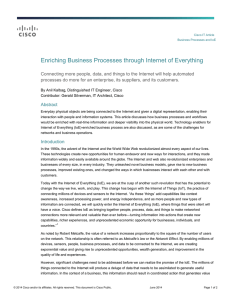 Enriching Business Processes through Internet of Everything