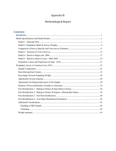 Appendix B:  Methodological Report Contents