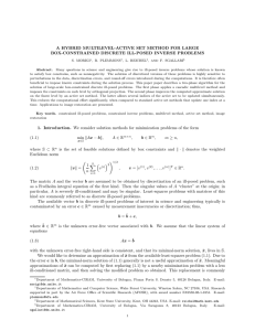 A HYBRID MULTILEVEL-ACTIVE SET METHOD FOR LARGE