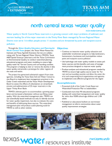 north central texas water quality nctx-water.tamu.edu