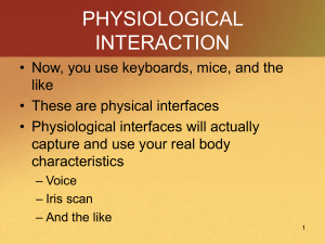 PHYSIOLOGICAL INTERACTION