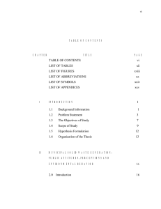 vi TABLE OF CONTENTS