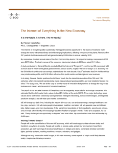 The Internet of Everything Is the New Economy By Plamen Nedeltchev